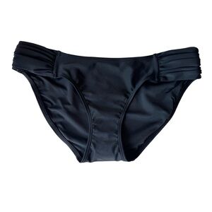 Perfect Moment Swim XS Ruched Bikini Bottoms‎ Black